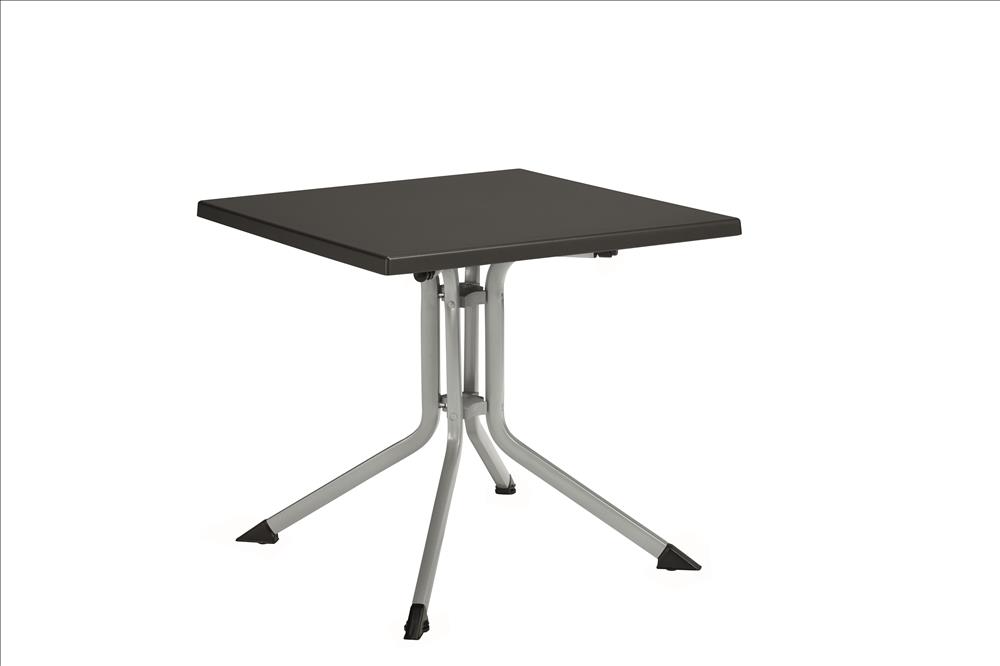 KETTLER KLAPPTISCH ALU 80x80 CM SILBER / ANTHRAZIT