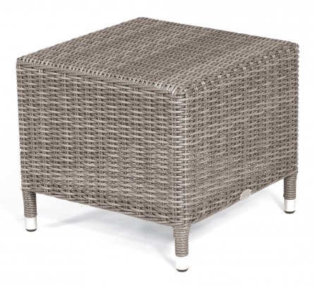 Hocker Solares Kunststoffgeflecht stone-grey von SonnenPartner 