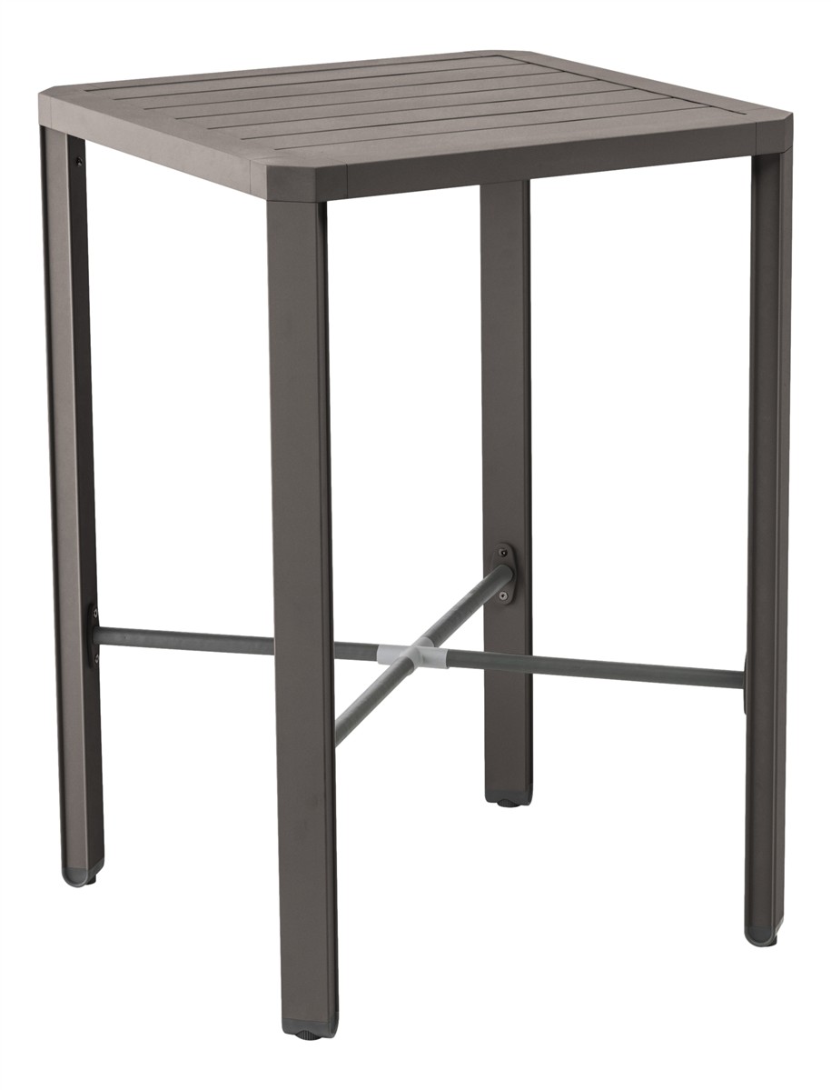 KETTLER Bartisch LATITUDE 70 x 70  Aluminium taupe