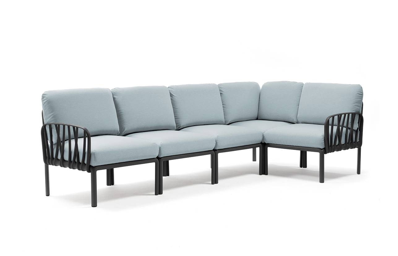 Nardi Komodo 5 Loungeset anthrazit/ghiaccio Sunbrella