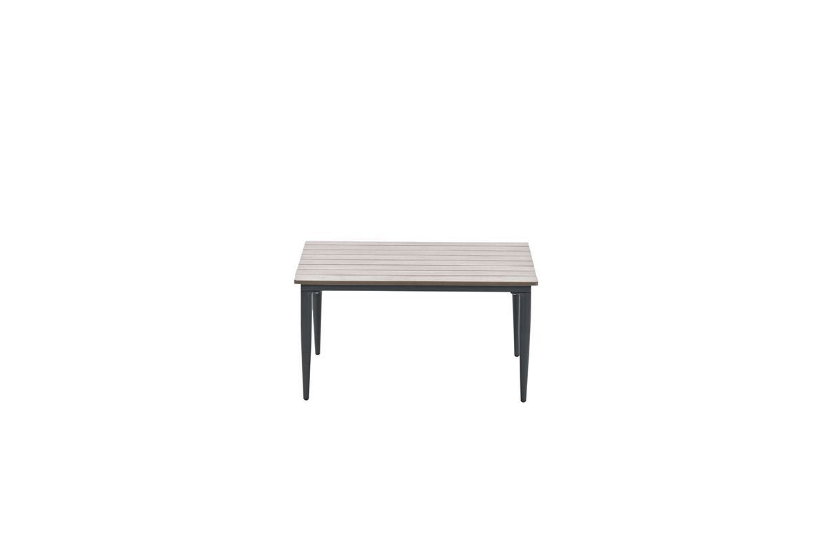 GARDEN Impressions Poseidon Tisch 80x80xH40VW vintage teak/carbon black