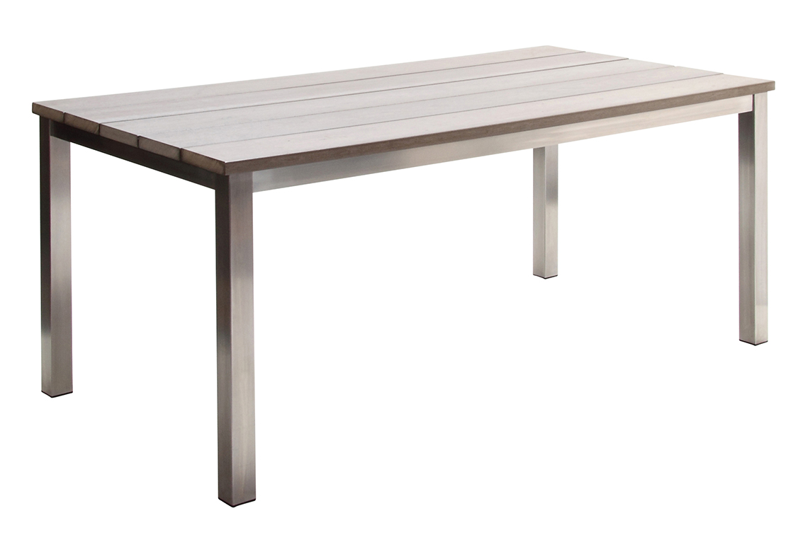Tisch Innsbruck graue Polywood Latten Gr.180x90 cm