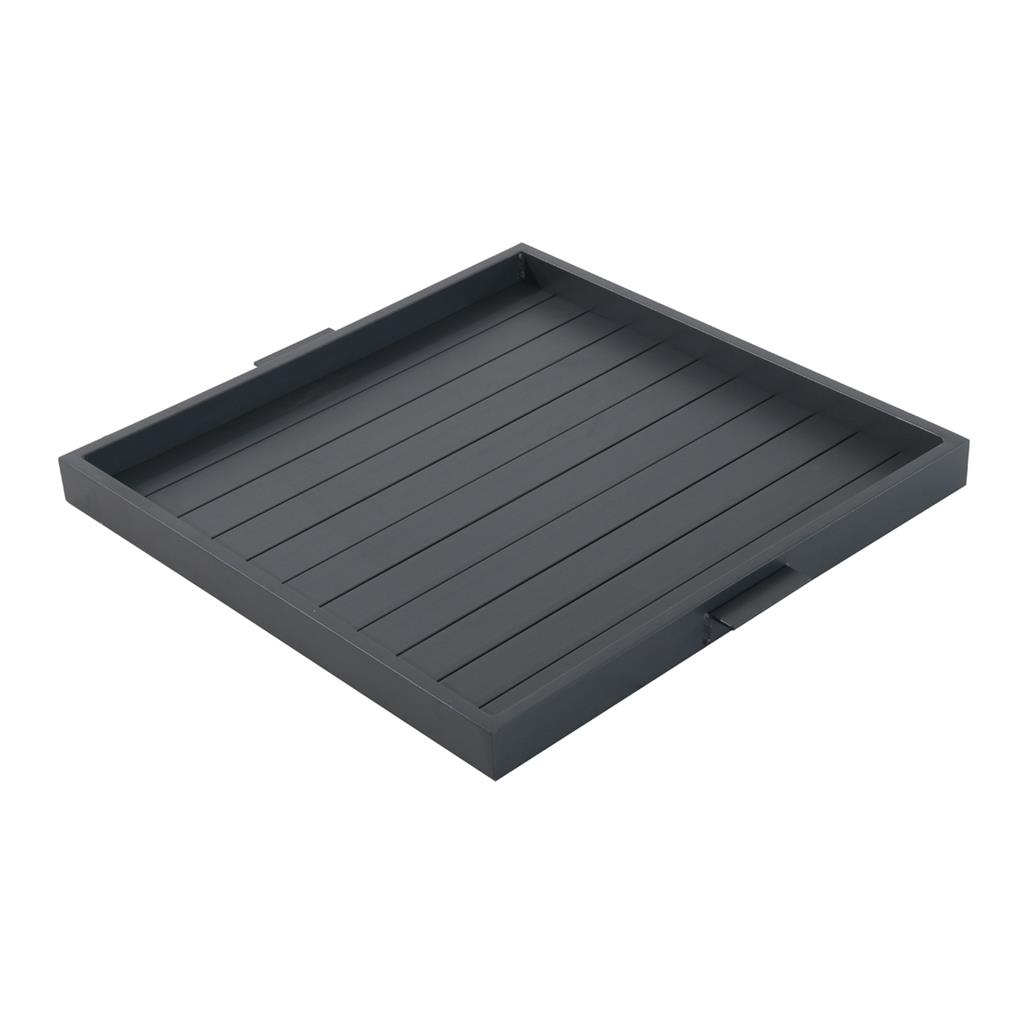 SUNS Alu Butler Tablett 66x50-Matt Royal Grey beschichtet