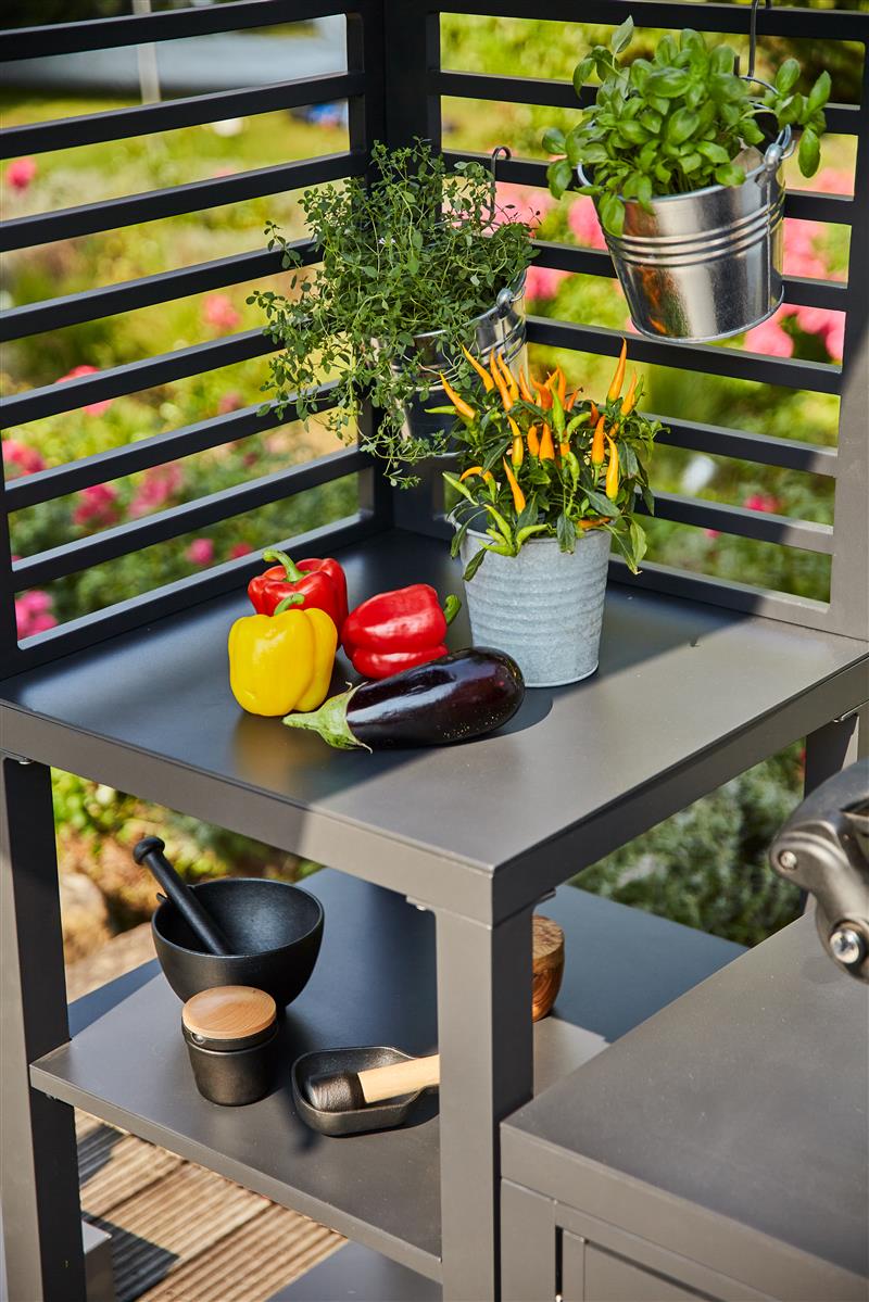 Siena Garden TEXAS Outdoor-kitchen Eckelement matt anthrazit