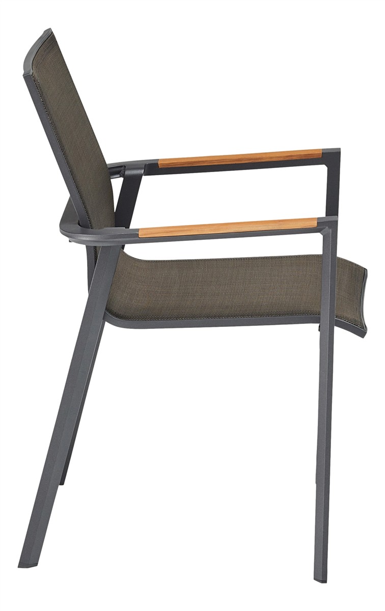 KETTLER Stapelsessel SENSE anthrazit matt/bronze