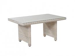 Polyrattan Tisch Ventura ice 150 x 90 von GARINO Premium