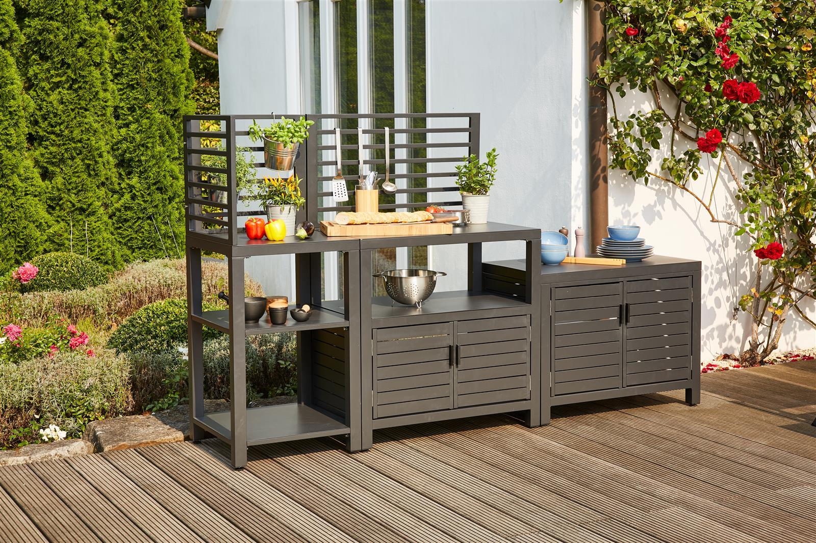 Siena Garden TEXAS Outdoor-kitchen Eckelement matt anthrazit