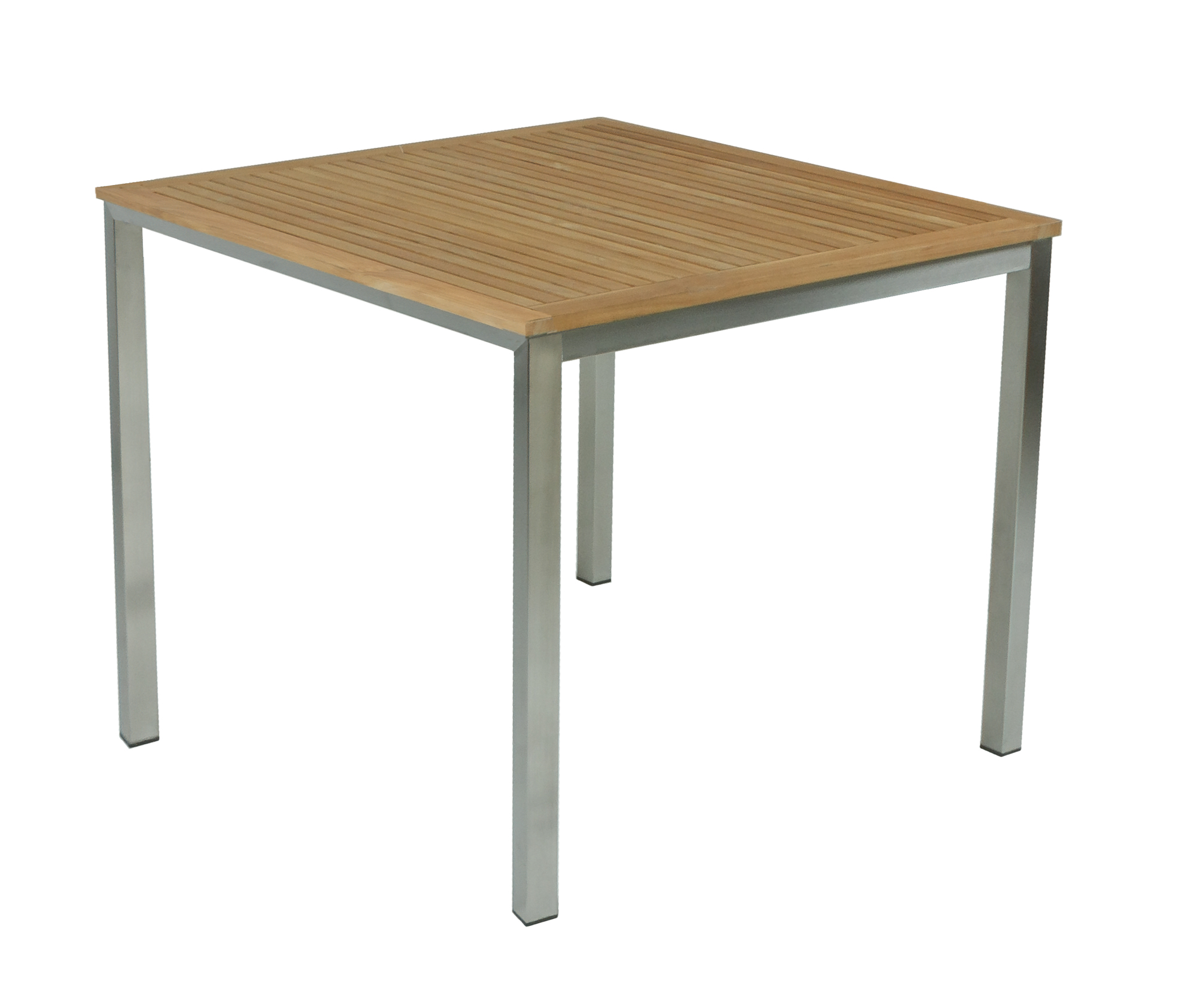 Tisch NEU DELHI quadratisch Edelstahl/Teak FSC®