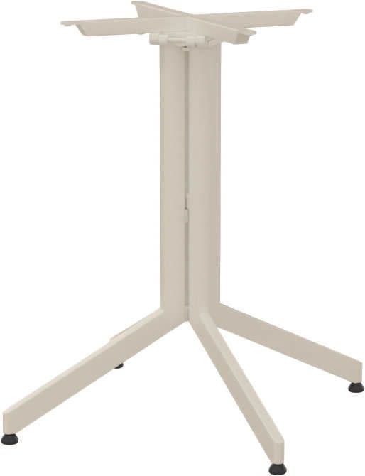 Stern Tischgestell Faro Aluminium greige abklappbar für Tischplatte 80x80 cm