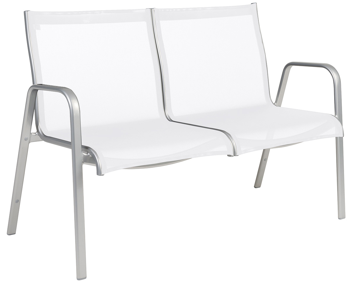 Karasek Bank Lugano silber D65 weiß