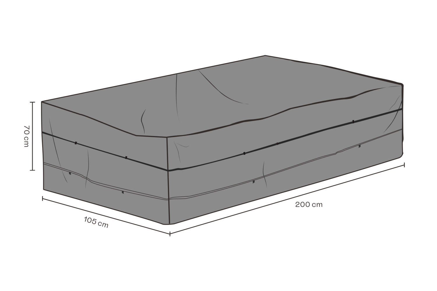Brafab Abdeckung 200x105x70 cm