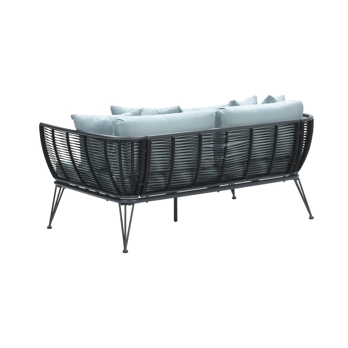 GARDEN Impressions Melissa Sonneninsel carbon black/Rope black/mint grau