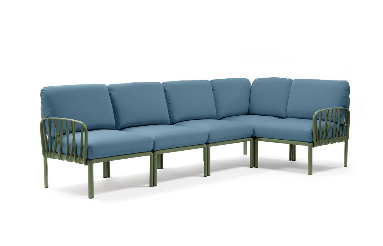 Nardi Komodo 5 Loungeset agave/adriatic Sunbrella
