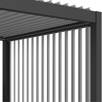 Biohort Pergola Seitenlamellen mit Abschlussblene