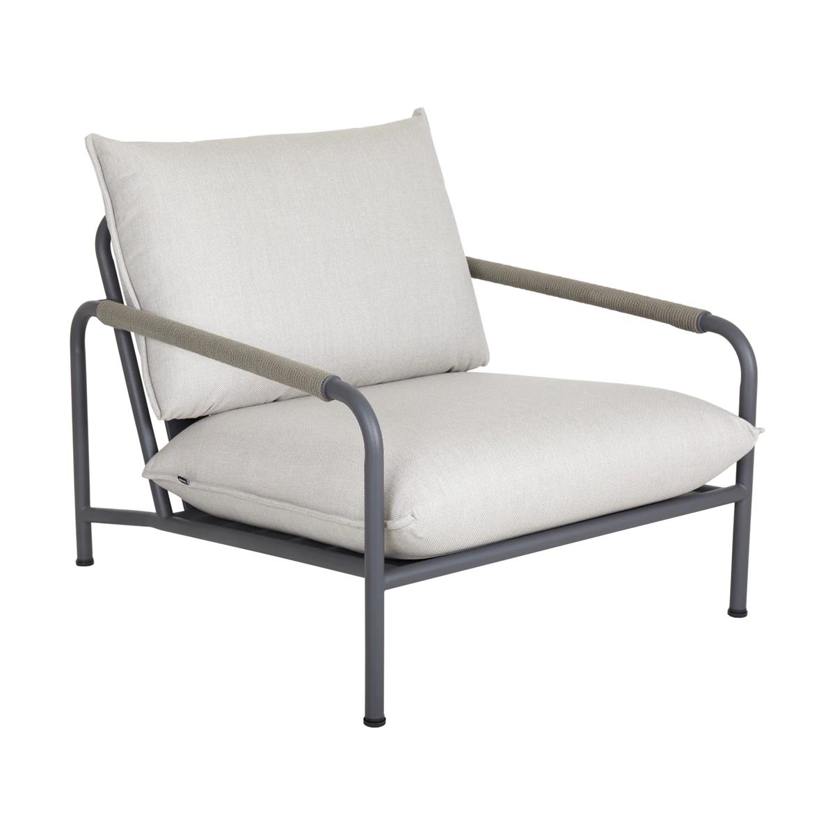 Brafab Lerberget Loungesessel Anthracite mit Kissen