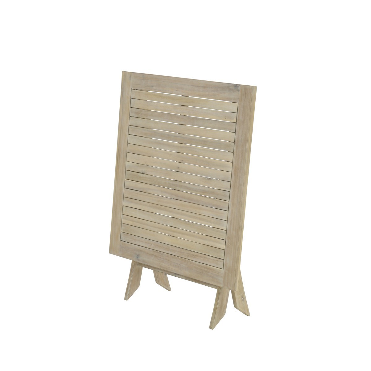 GARDEN Impressions Kent faltbare Tisch 90x90xH72 acacia white wash
