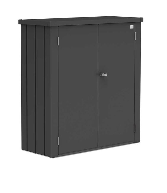 Biohort Terrassenschrank Romeo M (132 x 57 cm) dunkelgrau-metallic
