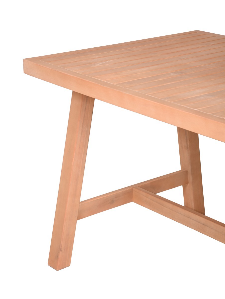 Bologna Dining Set Akazie Teak-Optik hell 5-teilig