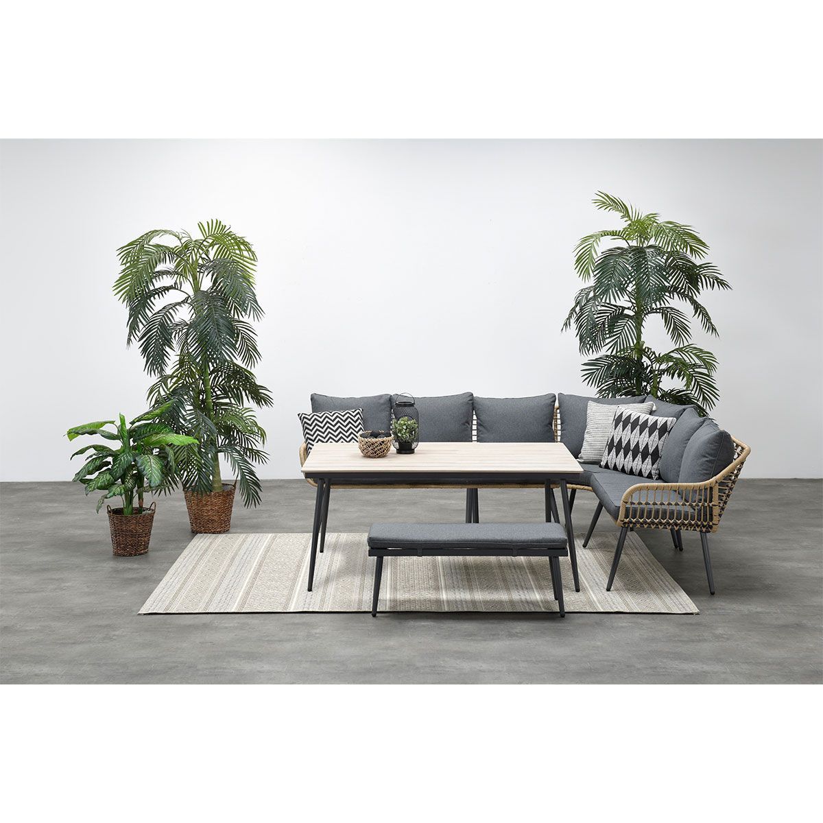 GARDEN Impressions Margriet L/D Set 6-tlg natur/mystic grey