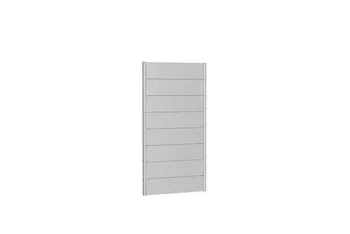 Biohort Wandpaneel für Sichtschutz ohne Acrylglas 200x90 silber-metallic
