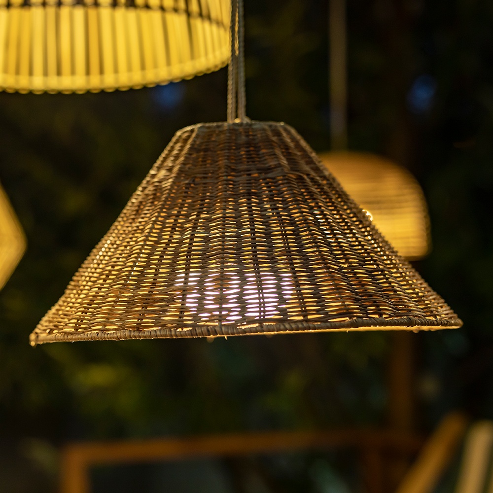 LED-Pendelleuchte Nature Sisine Akku