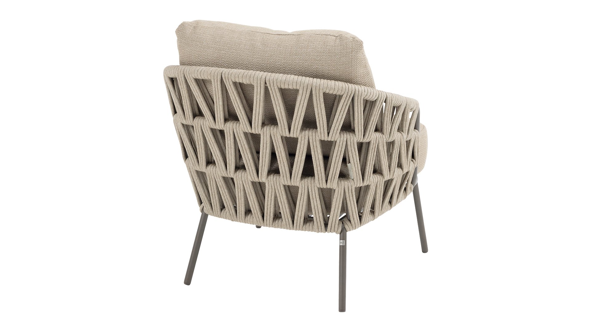4 Seasons Outdoor Mallorca Dining Sessel Low mit 2 Kissen Terre/Taupe
