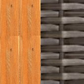 Gartenstrandkorb "Classic-Bullauge" PVC-Kunststoffgeflecht cappuccino