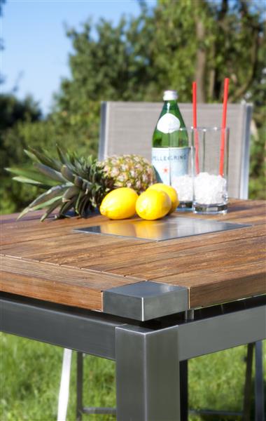 Aluminium-Tischgestell "Base" 
Farbe anthrazit von SonnenPartner