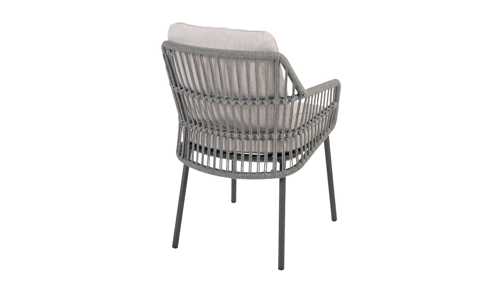 Taste by 4 Seasons Outdoor Alicante Dining Sessel mit 2 Kissen anthrazit/grau