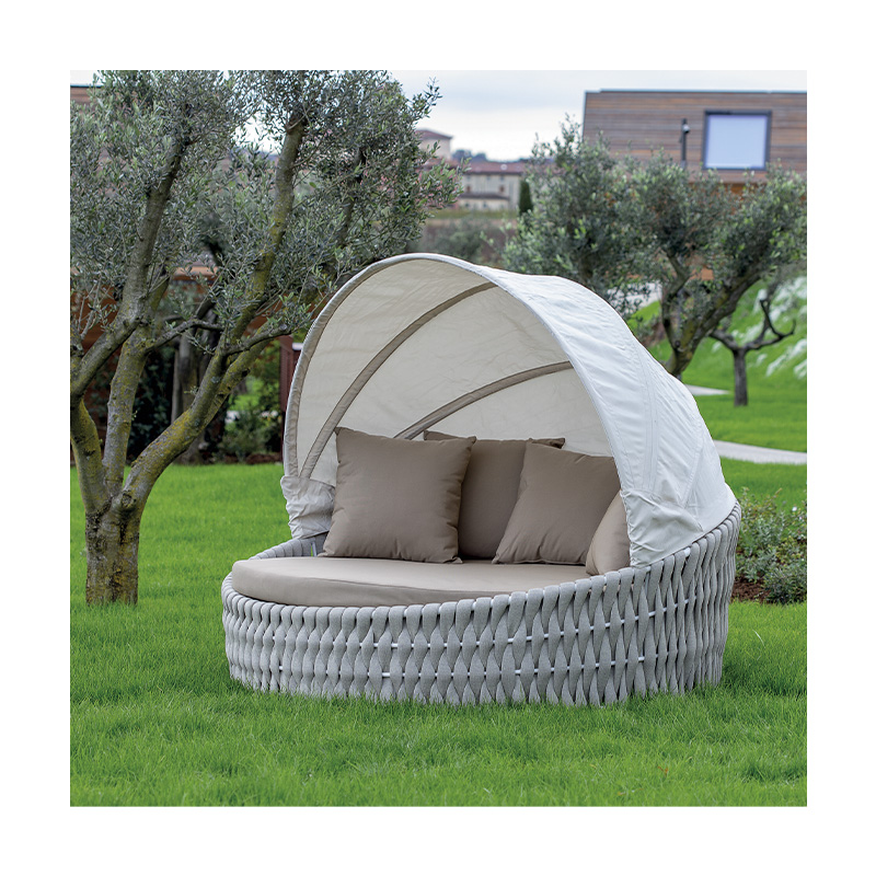 Grattoni Liegeinsel Daybed Eden Rope D180 cm beige