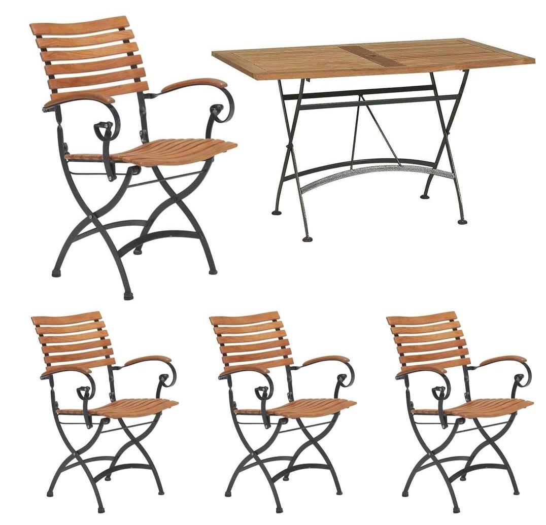 4Seasons Outdoor Bellini Set 5-teilig Teak