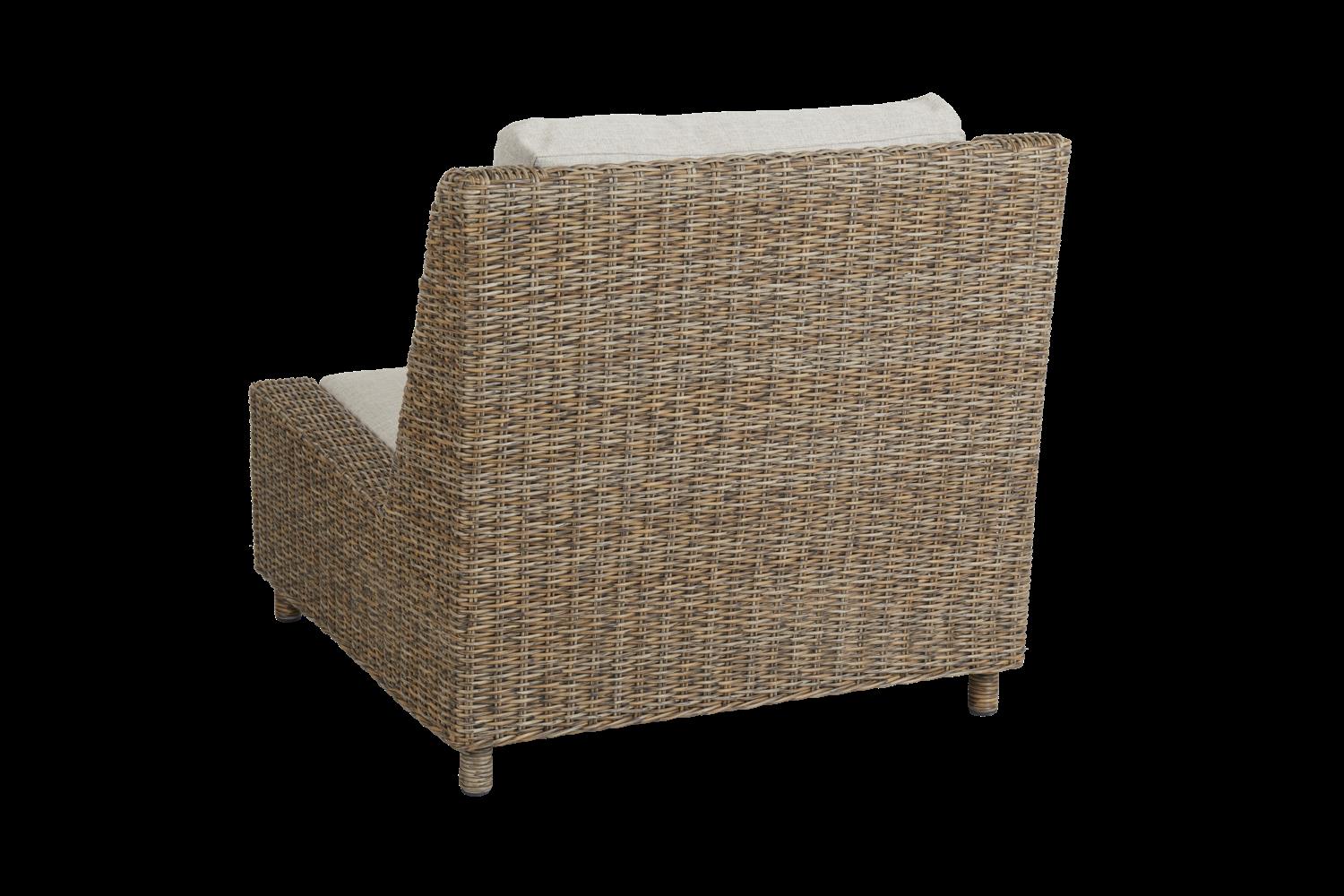 Brafab Sandkorn Loungesessel natur mit Kissen