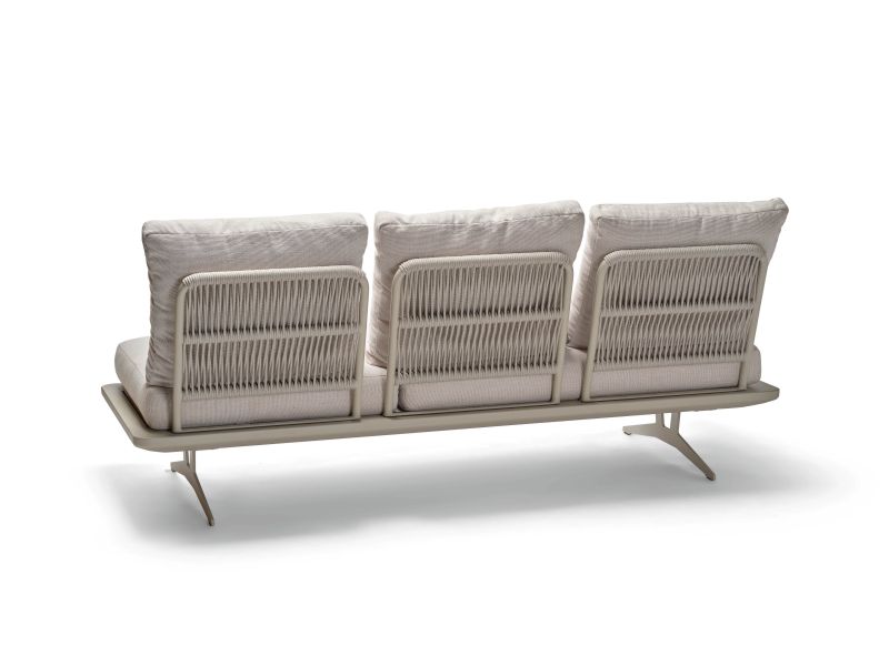 Stern Lounge/Liege Enya Aluminium/Kordel greige Kissenset 100% Polyacryl Vanilla