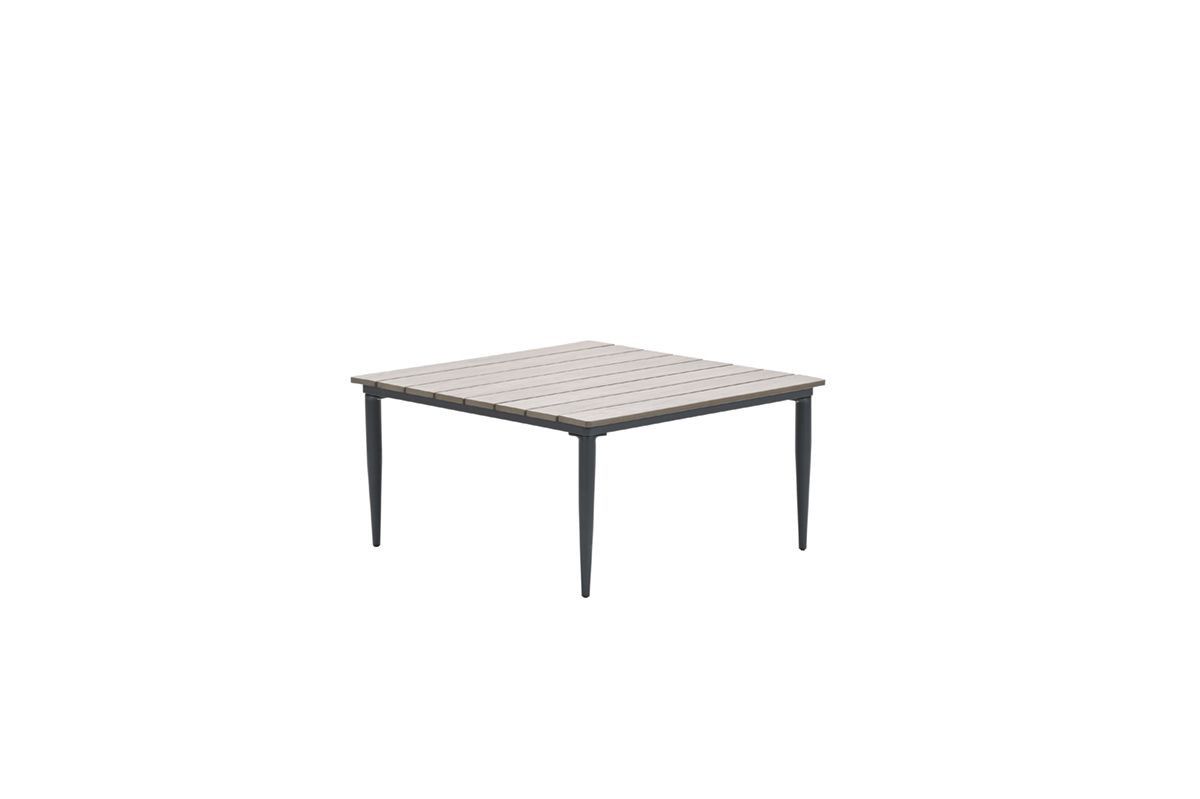 GARDEN Impressions Poseidon Tisch 80x80xH40VW vintage teak/carbon black