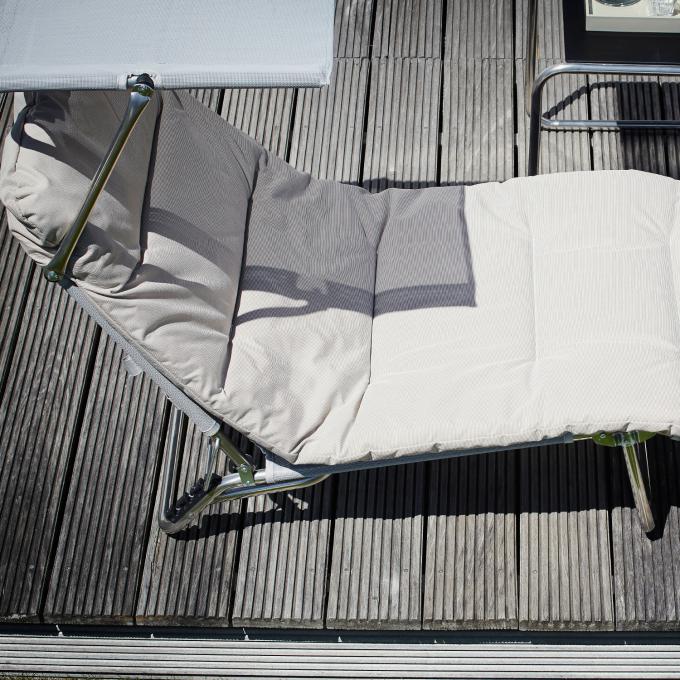 Jan Kurtz fiam amigo 40+ sun Dreibeinliege mit sonnendach grau