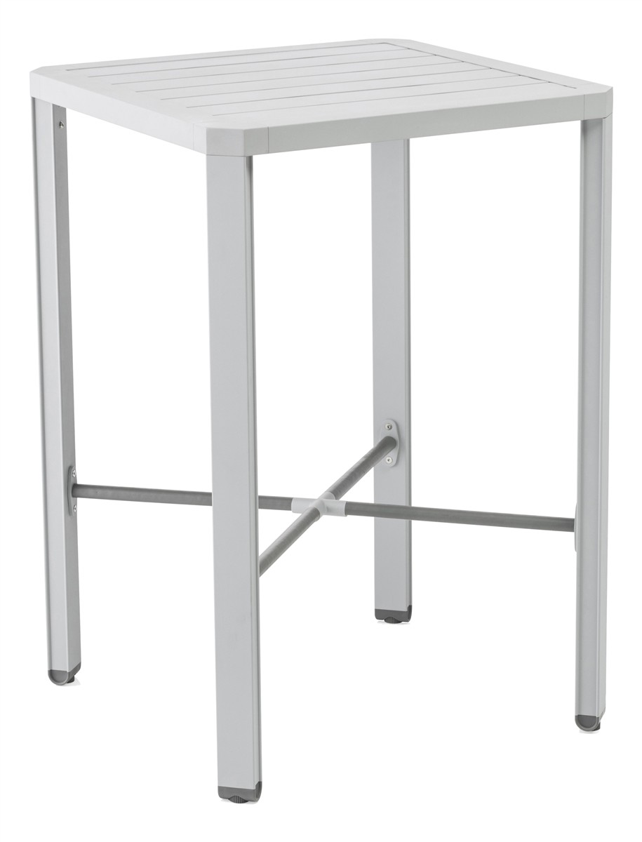KETTLER Bartisch LATITUDE 70 x 70  Aluminium hellgrau