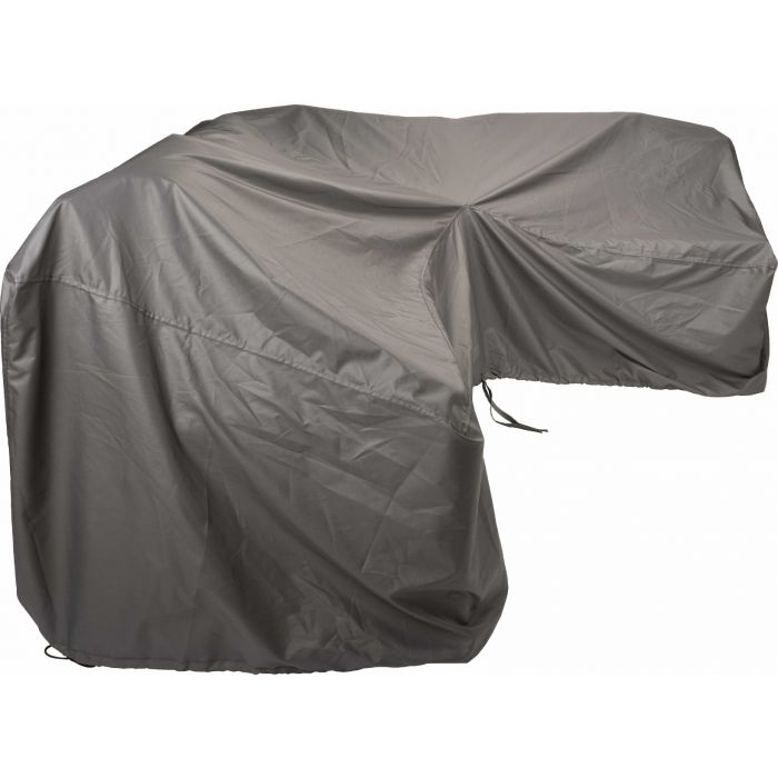 Stern Schutzhülle für Eckgruppe 300x300x90x70/55 cm/100% Polyester grau