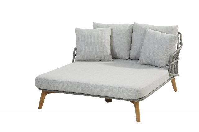 4Seasons Outdoor SEMPRE Daybed Teak silver grey