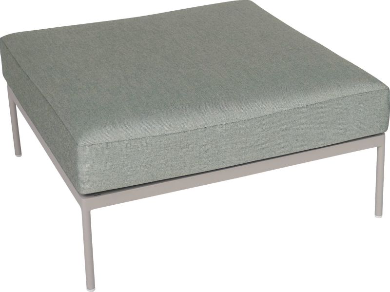 Stern Hocker Coco Lounge Aluminium greige Kissen 100% Polyacryl Salbei