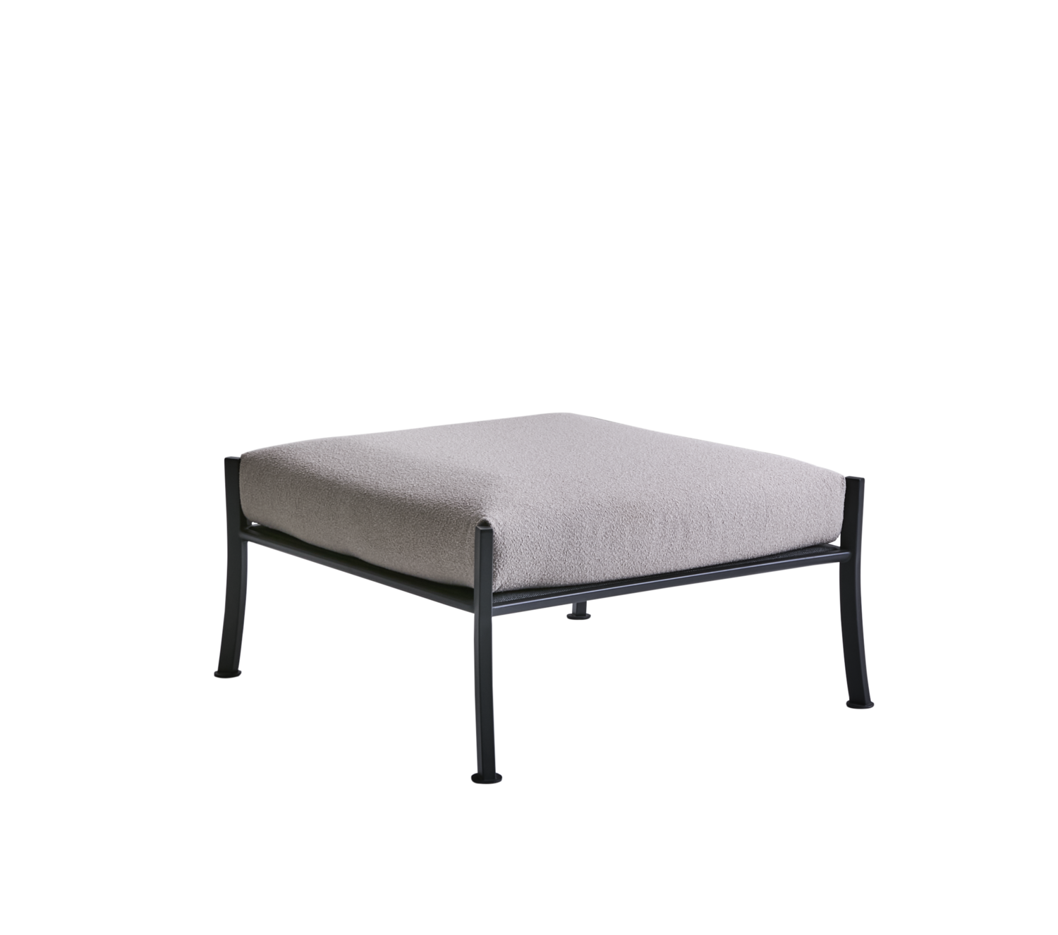 Brafab Lounge Hocker Delux Teddy Beige/Black