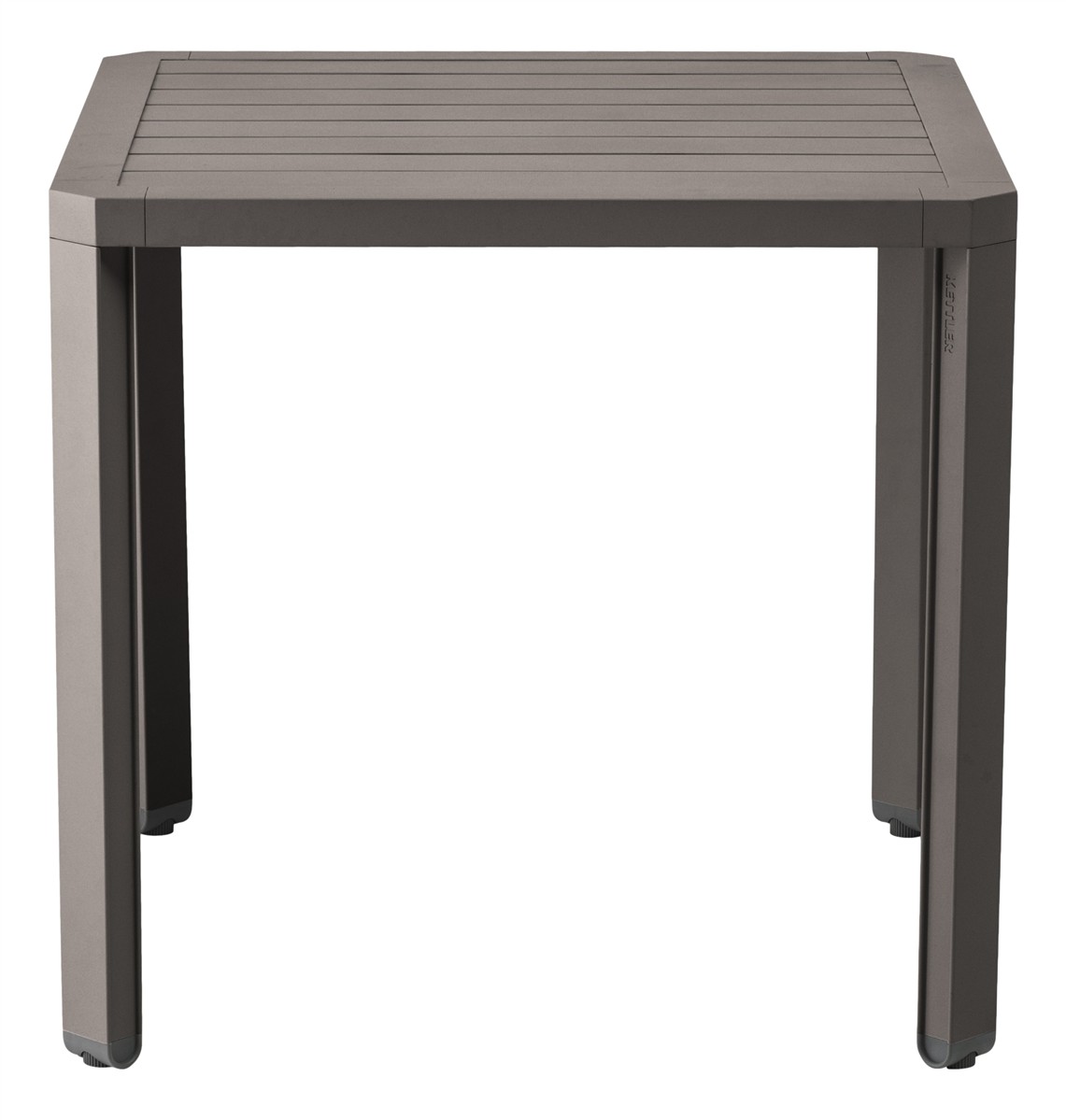 KETTLER Dining Tisch LATITUDE 78 x 78 cm Aluminium taupe