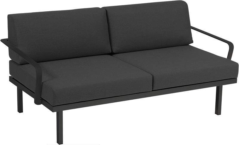 Karasek Modul Sylt 150x84 Armlehne links und rechts carbon D10 sooty