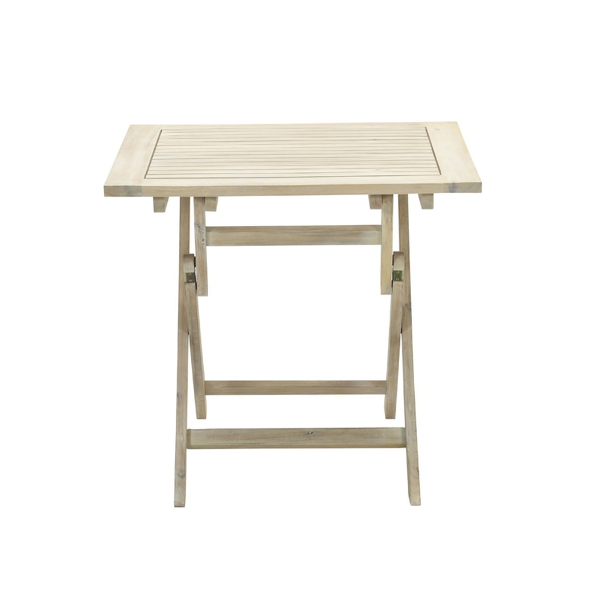 GARDEN Impressions Kent faltbare Tisch 80x80xH72 acacia white wash