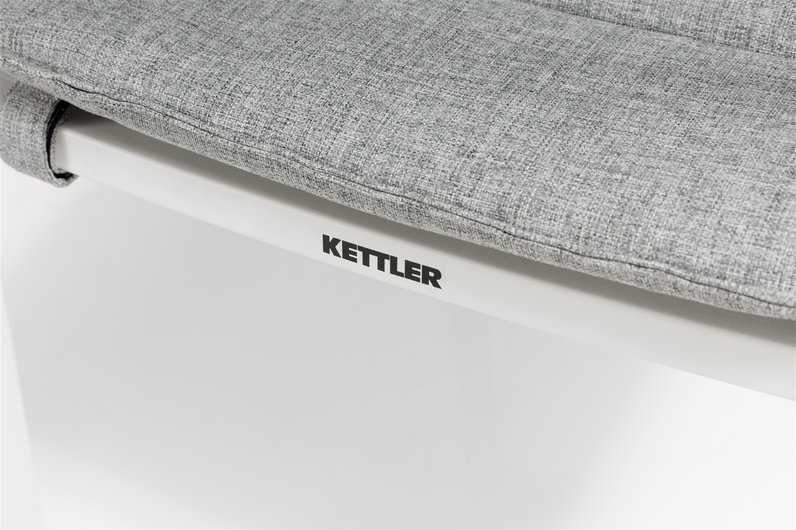 KETTLER ROUEN Dining Sessel Aluminium weiß matt/hellgrau meliert