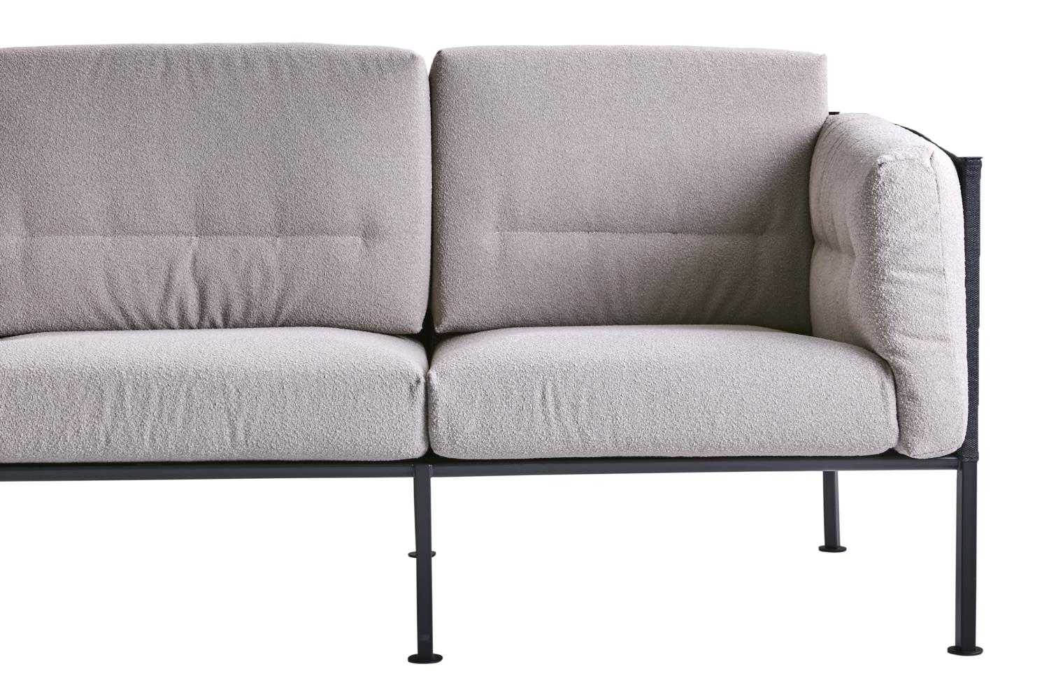 Brafab 3-Sitzer Sofa Delux Teddy Beige/Black