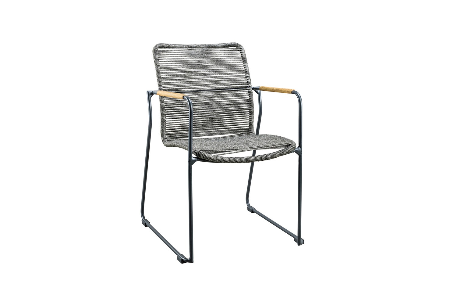 SUNS Kali Dining Sessel Stahlgestell MRG Rope grau