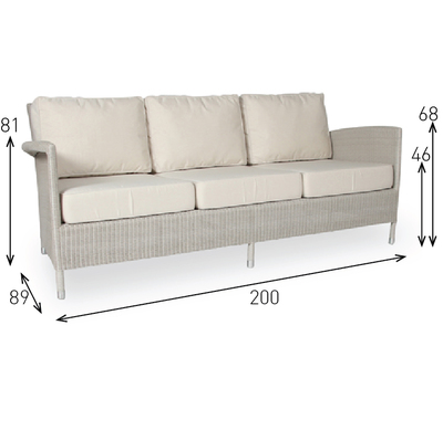 Vincent Sheppard Sofa Safi 3-Sitzer mocca