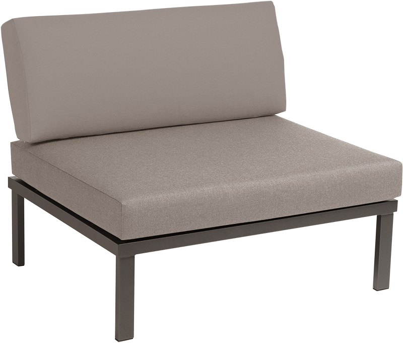 Karasek Modul Lido 100x84 ohne Armlehne grau metallic D11 naturegrey
