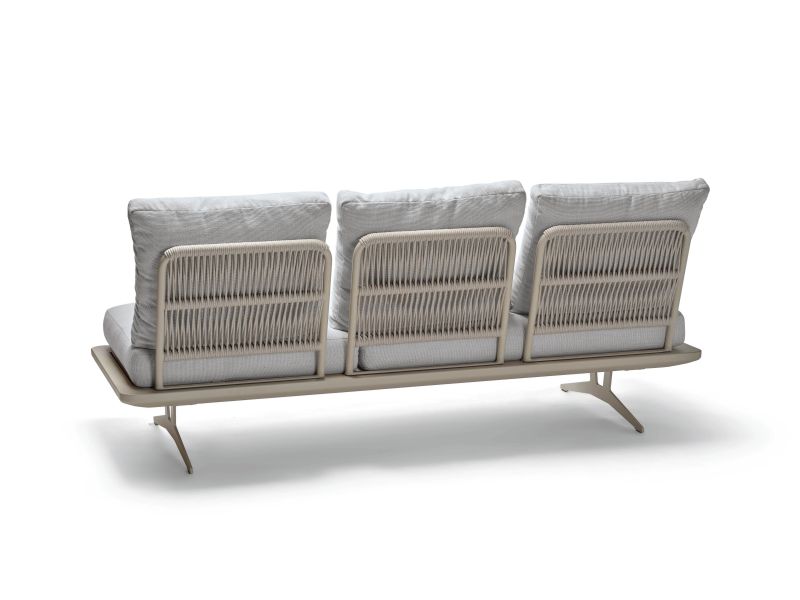 Stern Lounge/Liege Enya Aluminium/Kordel greige Kissenset 100% Polyacryl perlgrau