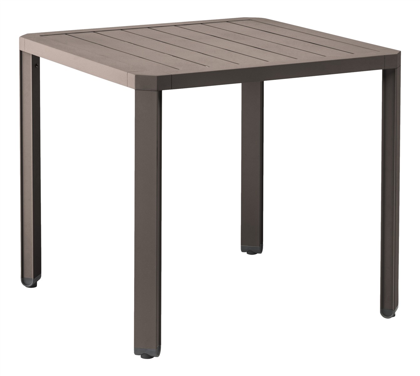 KETTLER Dining Tisch LATITUDE 78 x 78 cm Aluminium taupe